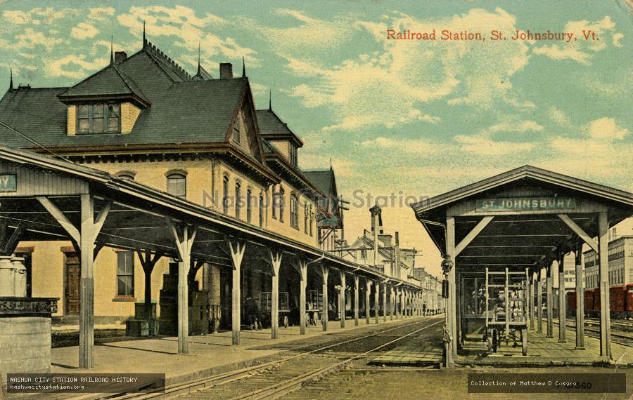 Postcard: Railroad Station, St. Johnsbury, Vermont
